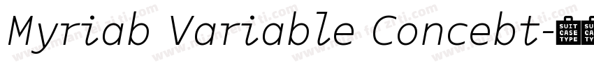 Myriab Variable Concebt字体转换